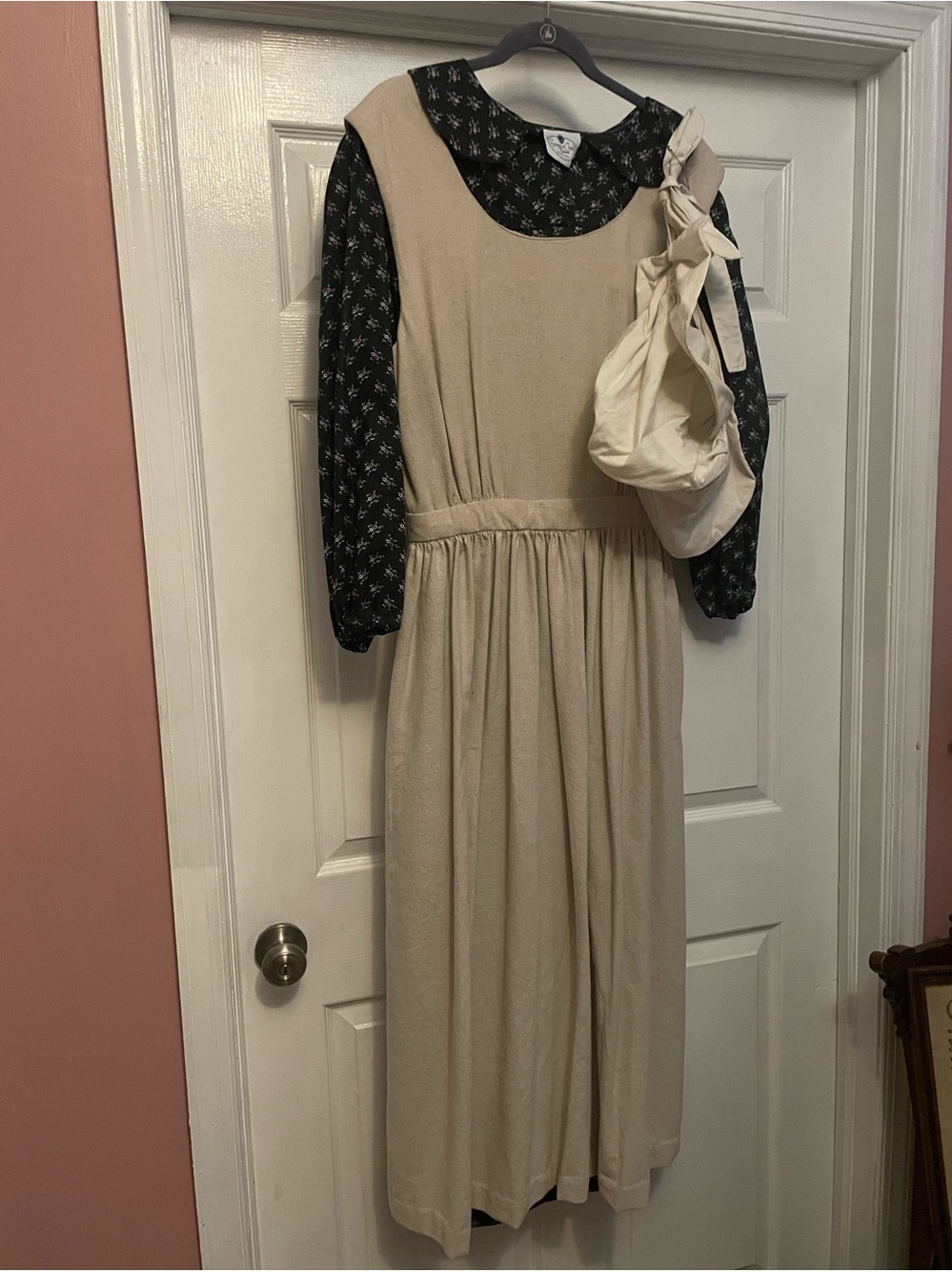 Laura Ingalls Wilder “Little House on the Prairie” dress, pinafore and bonnet